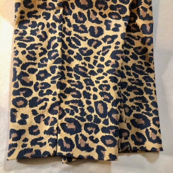 Beautiful Women's Leopard Print High Rise Skinny Stretch Side Zipper Pants NWOT - Picture 8 of 14